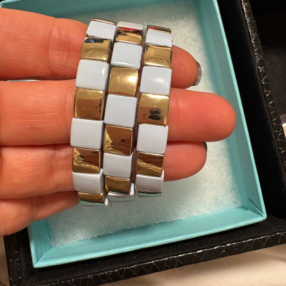 Roxanne Assoulin enamel bracelet trio